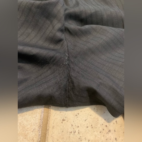 Men's Dark Gray/Black Pinstripe Dress Pants Trousers W38 - Picture 6 of 6
